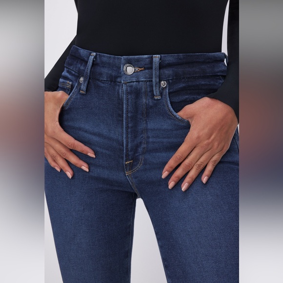 Good American High Rise Dark Blue Jeans - Picture 6 of 14